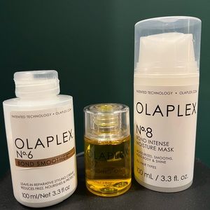 OLAPLEX Bond Set:  N8 Bond Mask, N6 Bond Smoother, and N7 Bonding Oil.